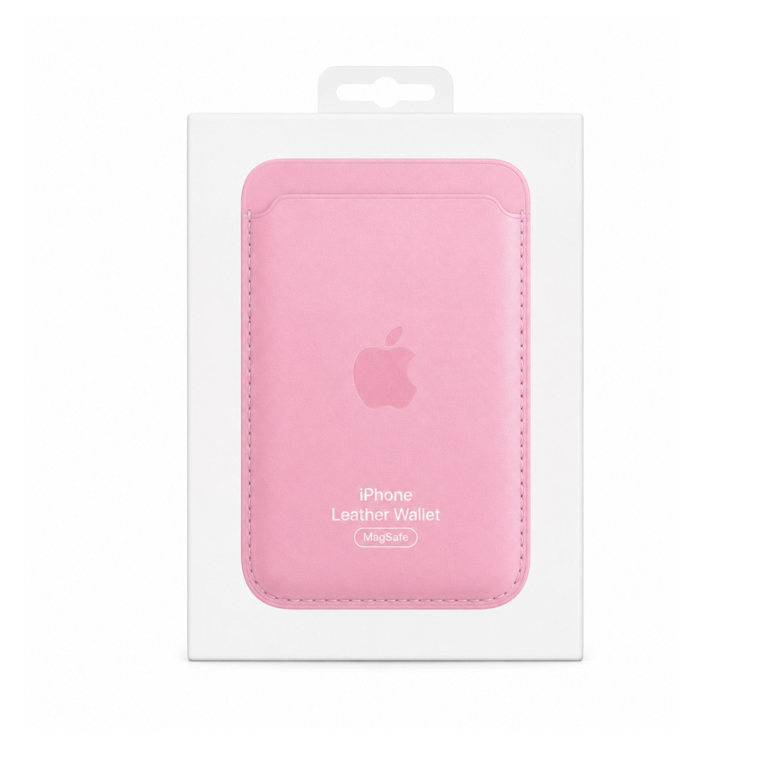 Billetera Rosa Cuero Magsafe