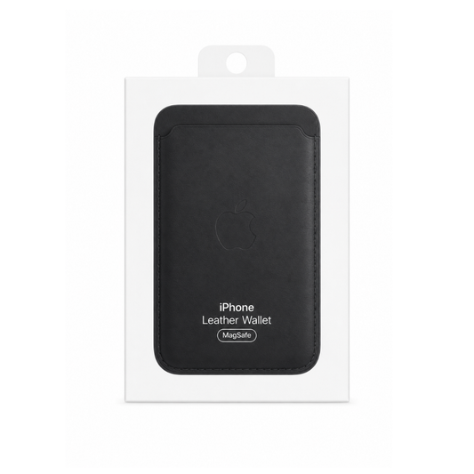 Billetera Negro Cuero Magsafe