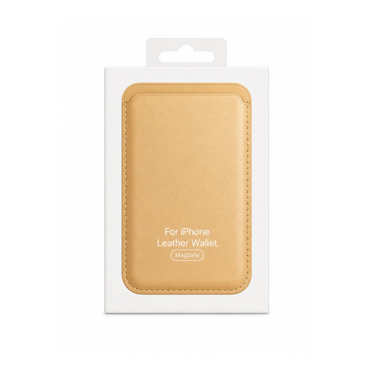 Billetera Champagne Cuero Magsafe