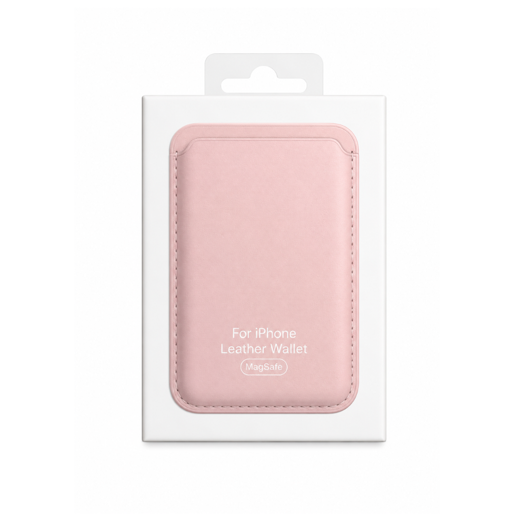 Billetera Rosa Claro Cuero Magsafe