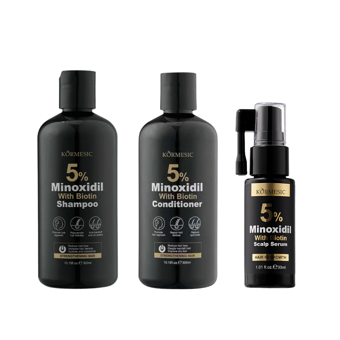 Minoxidil Promo #3 (Shampoo + Conditioner + 1Bote Kormesic)