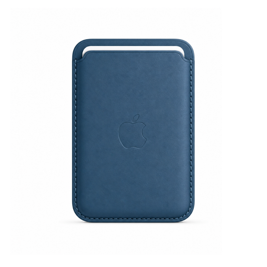 Billetera Azul Navy Cuero Magsafe