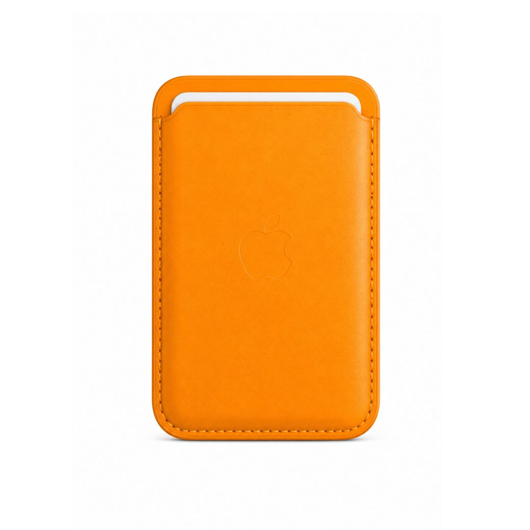 Billetera Amarillo Cuero Magsafe