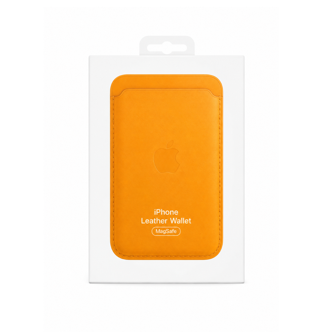 Billetera Amarillo Cuero Magsafe