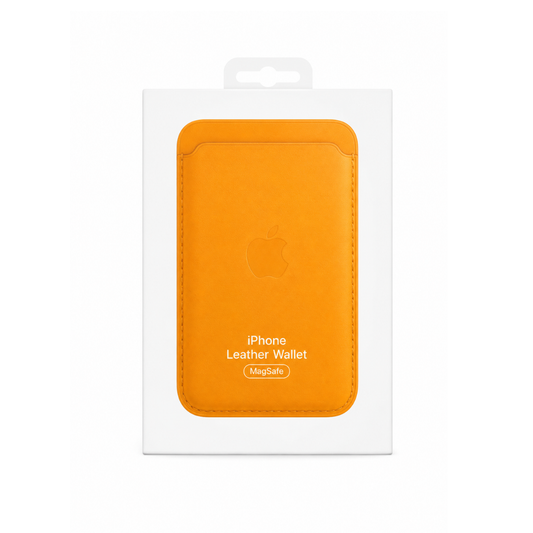 Billetera Amarillo Cuero Magsafe