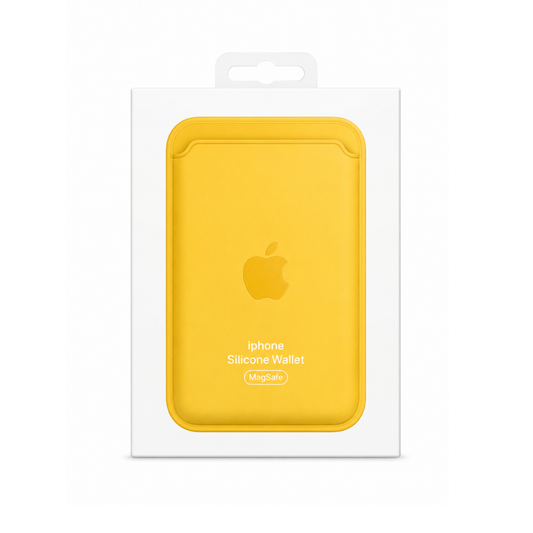 Billetera Amarilla Silicon Magsafe