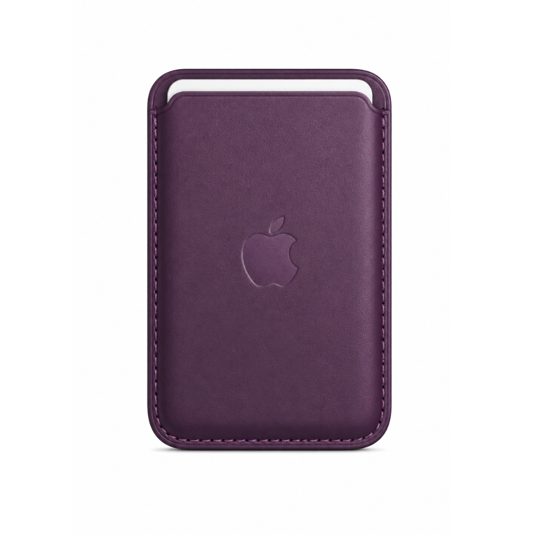 Billetera Rojo Vino Cuero Magsafe