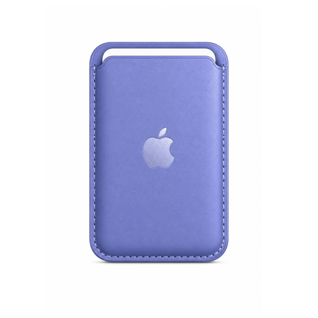 Billetera Lila Clasico Cuero Magsafe