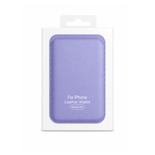 Billetera Lila Clasico Cuero Magsafe