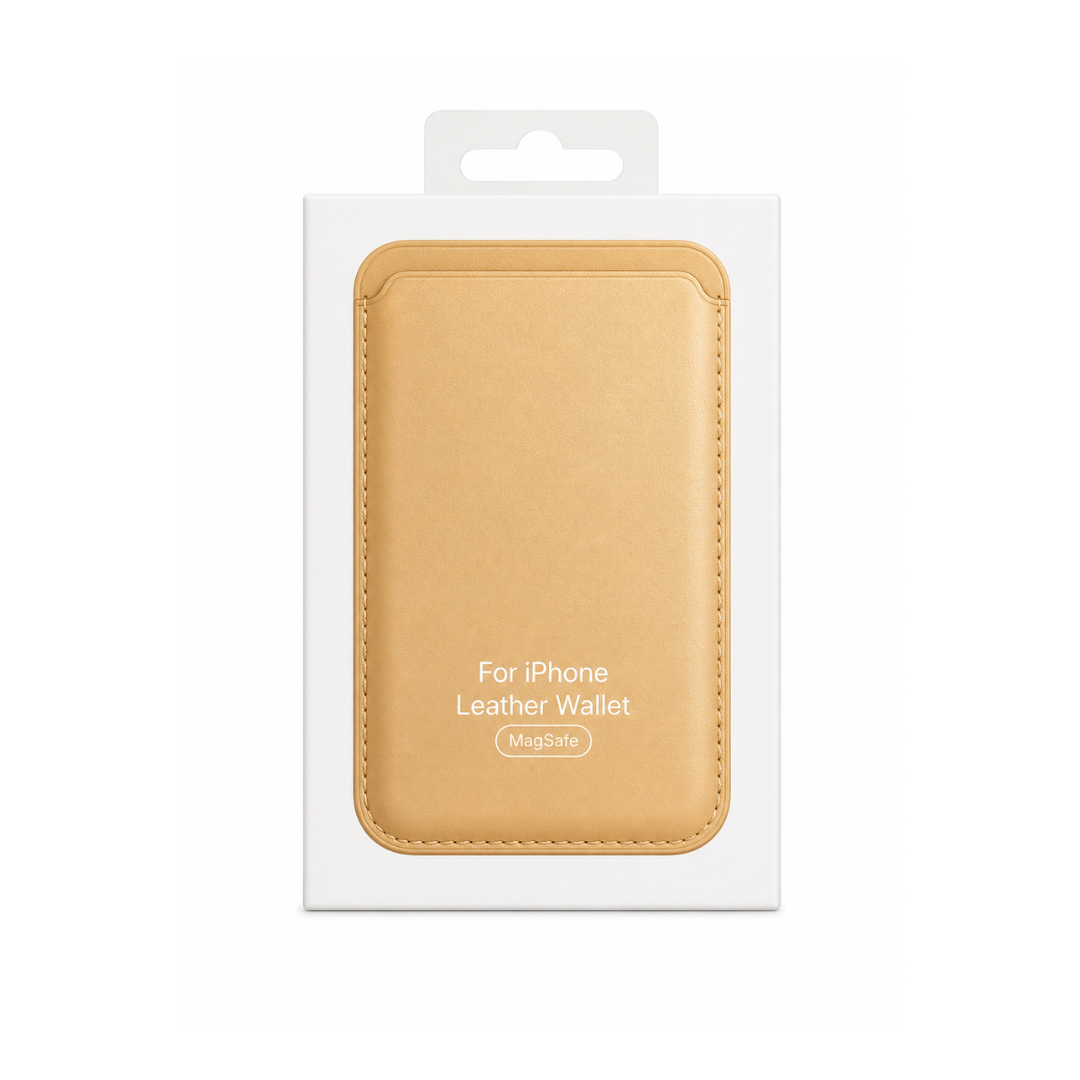 Billetera Champagne Cuero Magsafe