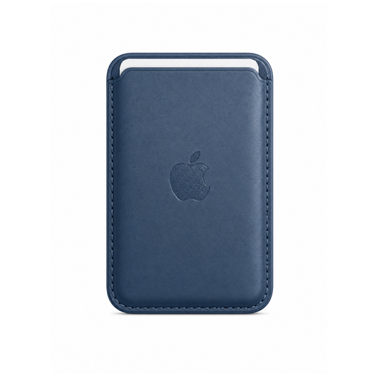 Billetera Azul Oscuro Cuero Magsafe