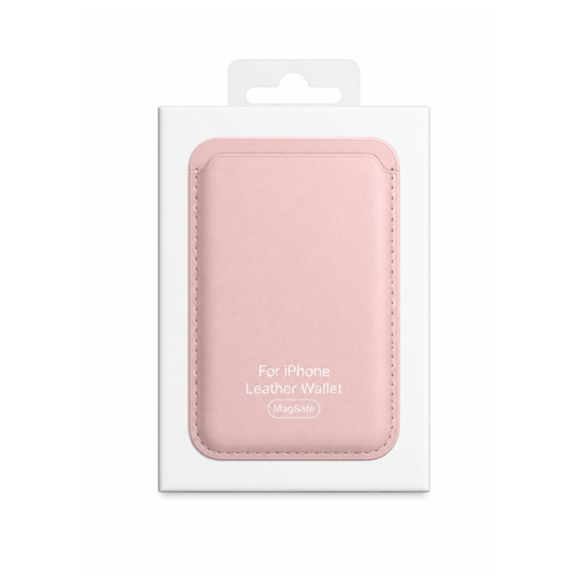 Billetera Rosa Claro Cuero Magsafe
