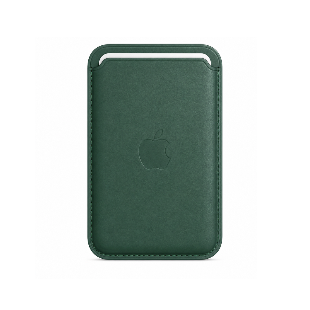 Billetera Verde Olivo Cuero Magsafe