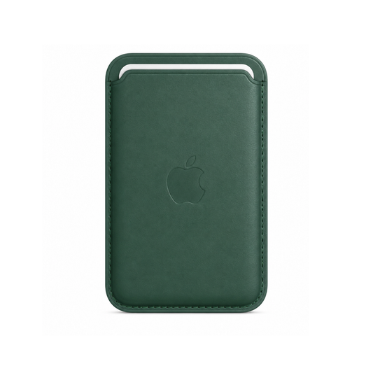 Billetera Verde Olivo Cuero Magsafe