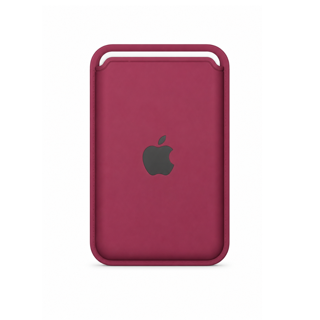 Billetera Rojo Vino Silicon Magsafe