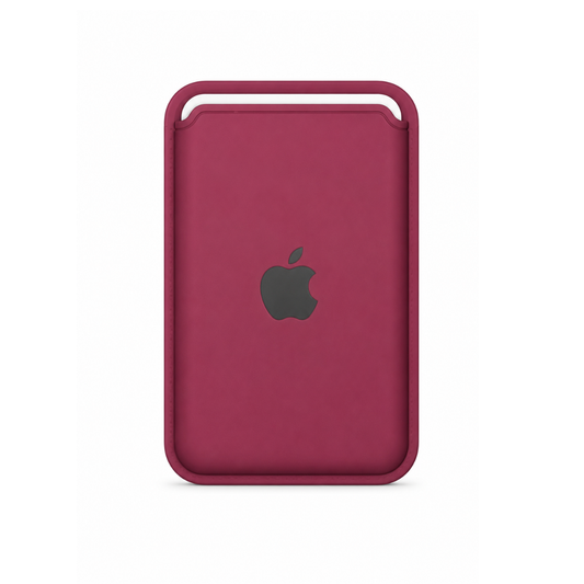 Billetera Rojo Vino Silicon Magsafe